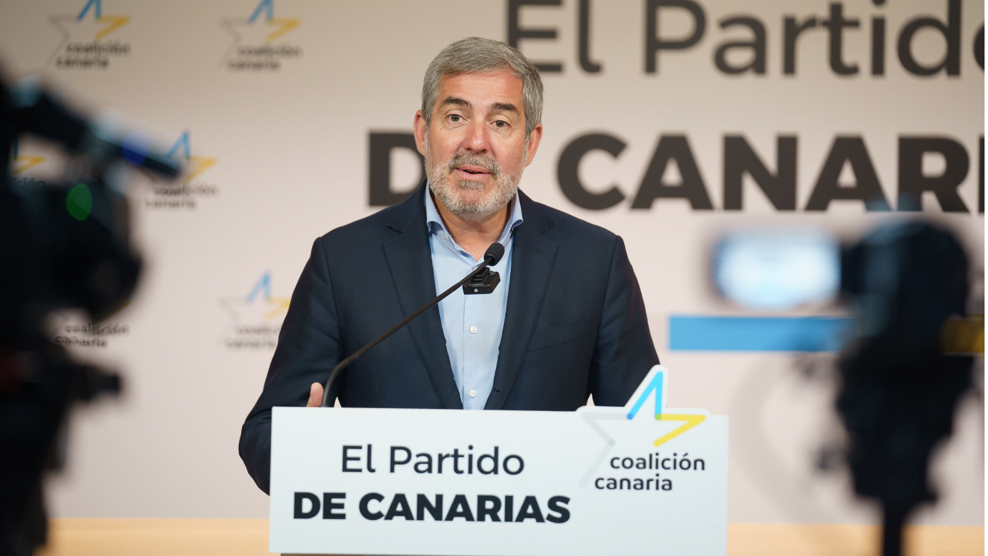 El senador y  candidato de Coalición Canaria a la Presidencia del Gobierno de Canarias, Fernando Clavijo. / Ramón de la Rocha (Efe)