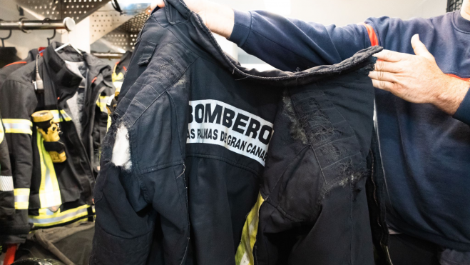 Estado de uno de los chaquetones. / Cedida