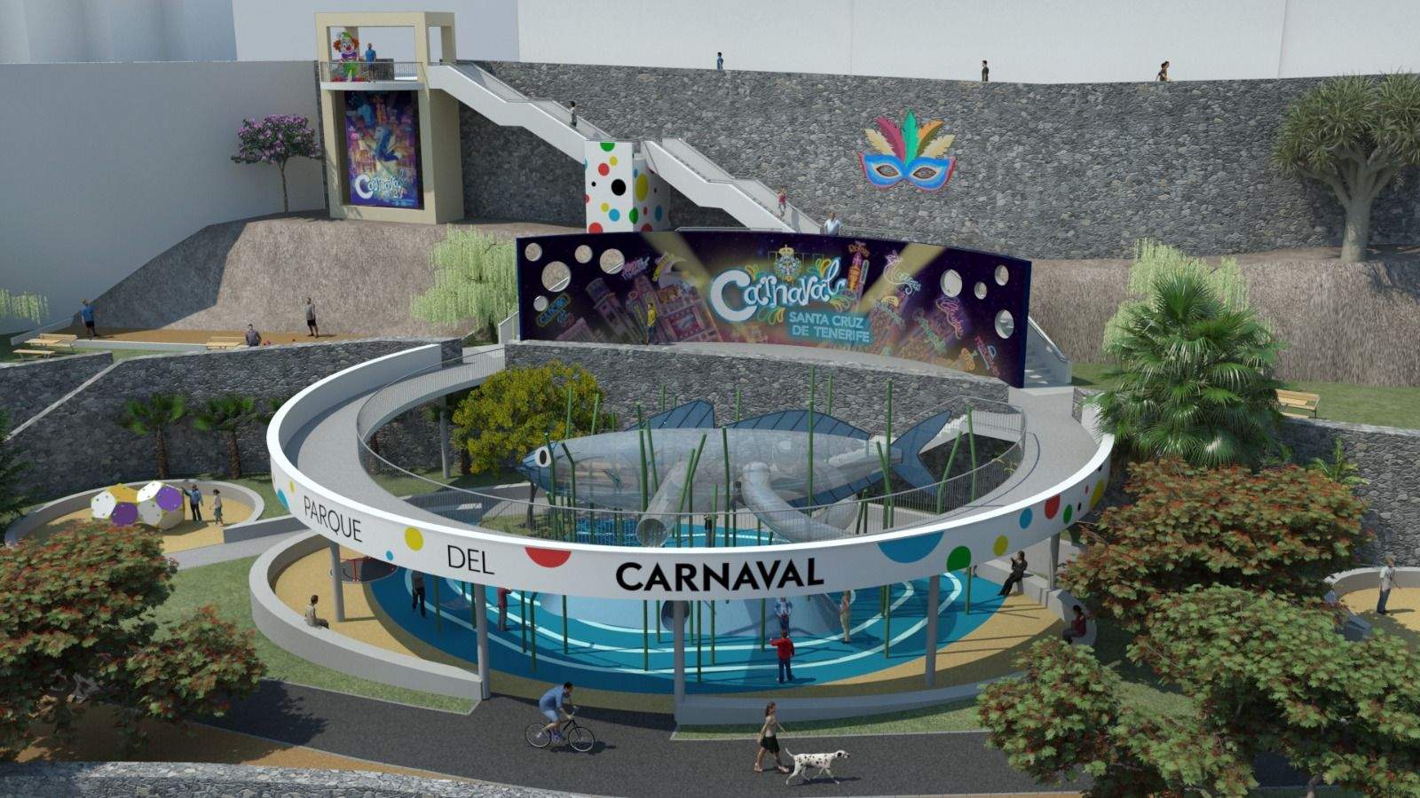  Proyecto del nuevo parque temático dedicado al Carnaval. / Ayuntamiento de Santa Cruz de Tenerife