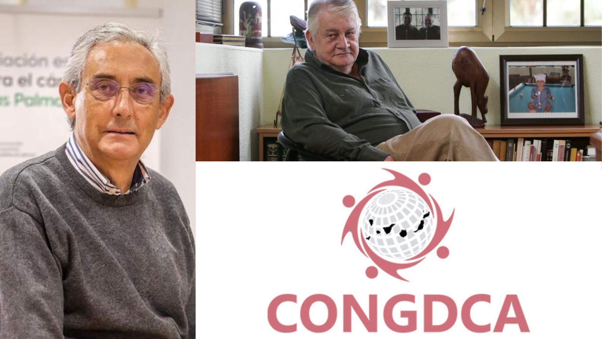 La Asociación Española Contra el Cáncer -en la imagen, Fernando Fraile, su presidente-, Pepe Alemán y la Coordinadora de ONG, Premios Canarias 2023