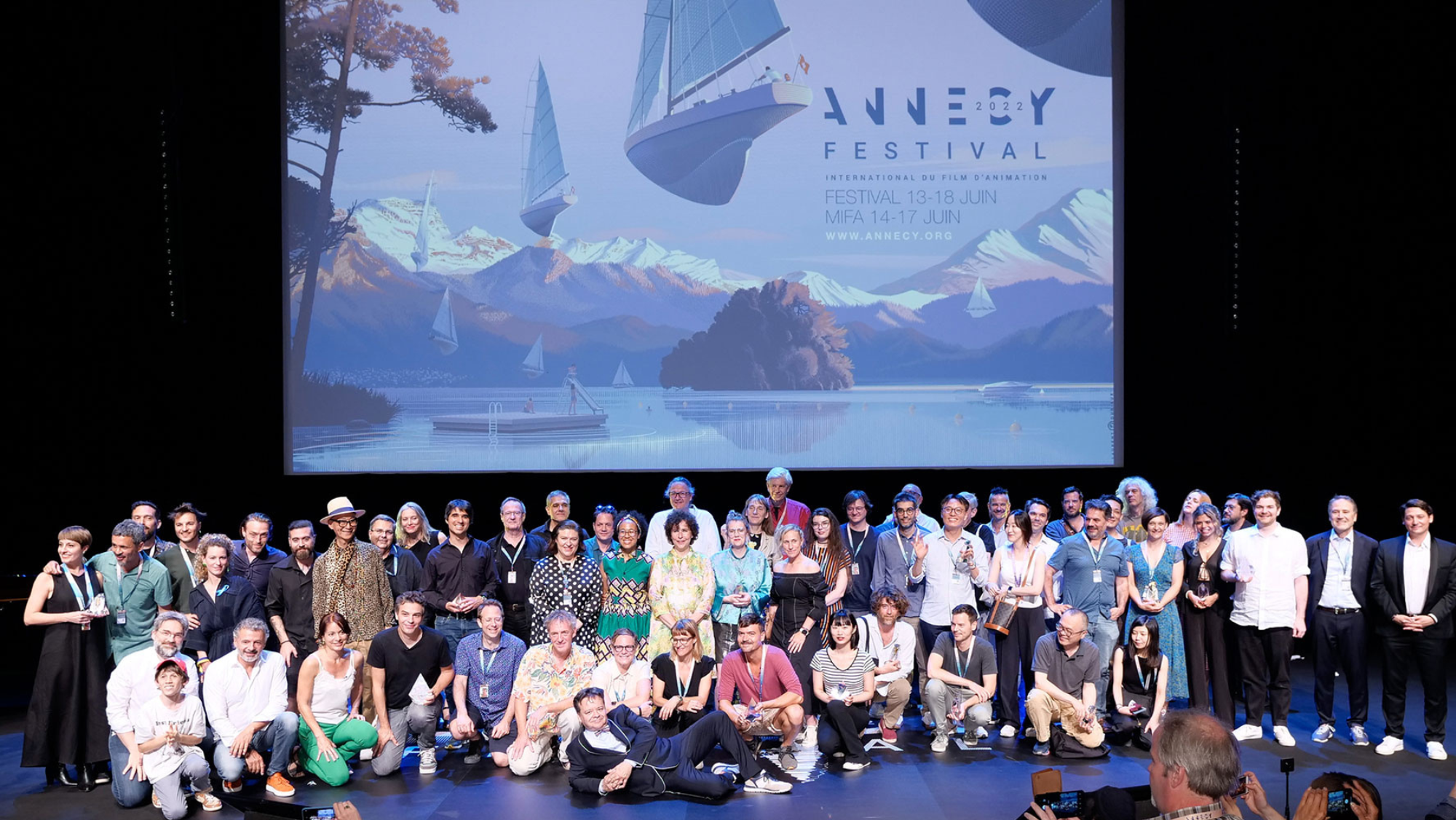Los ganadores del festival internacional 'Animation Film Market' la pasada edición / L. GOUTTENOIRE -  ANNECY FESTIVAL
