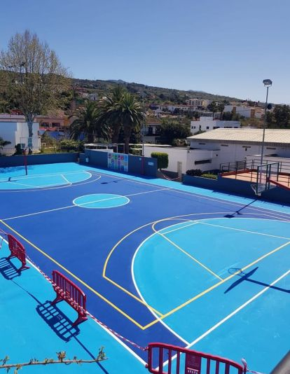 Cancha de un colegio de Tacoronte / CEDIDA