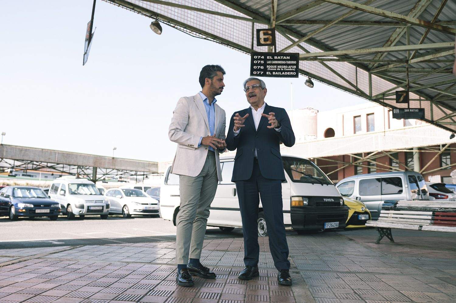El vicepresidente del Gobierno de Canarias, Román Rodríguez, y el alcalde de La Laguna, Luis Yeray Gutiérrez / CEDIDA