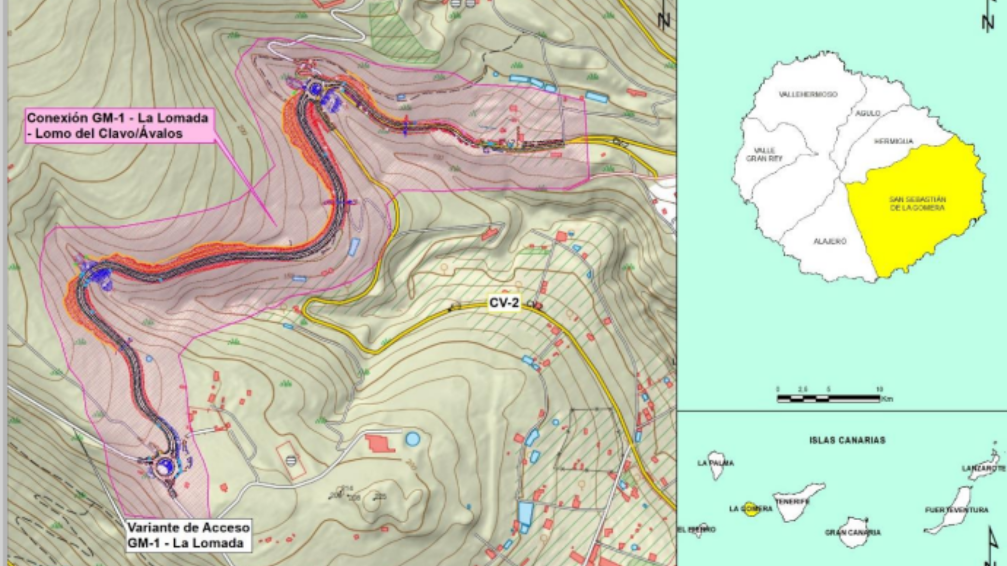 Situación del proyecto de esta segunda fase, que se muestra dentro de la memoria. / GOBIERNO DE CANARIAS