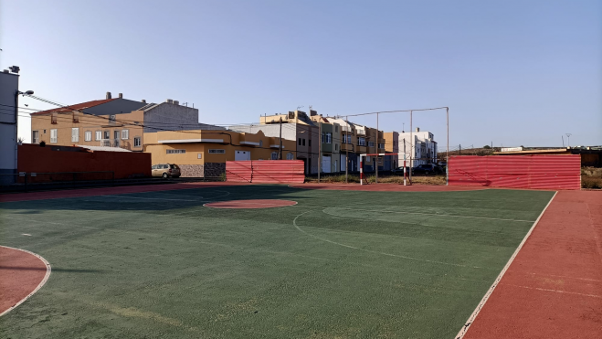 Cancha deportiva de Lomo Los Frailes / MARCOS MORENO - ATLÁNTICO HOY