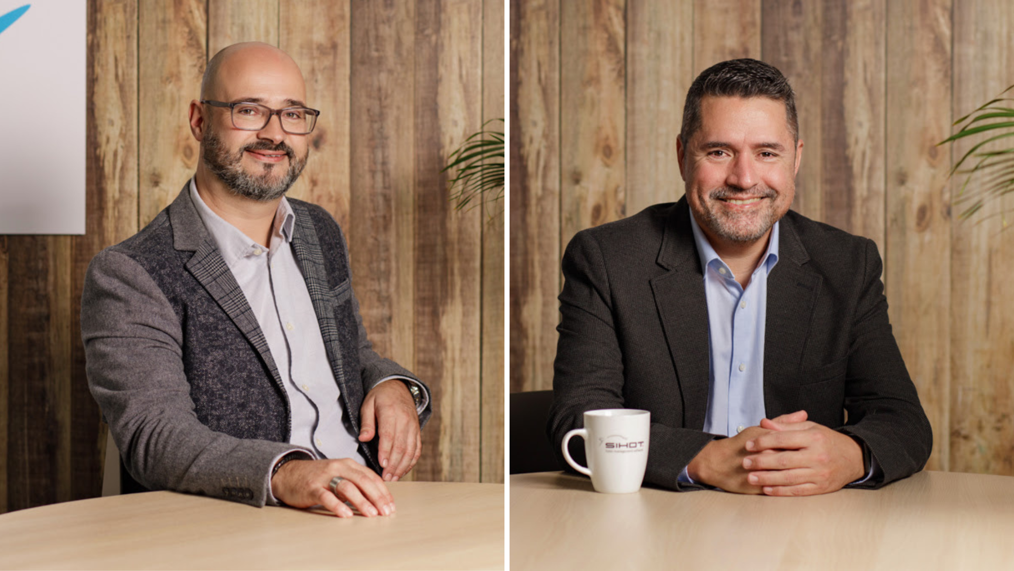 Fabián Reyes (izq.) y Fernando Torres, el nuevo equipo de Sihot para Canarias./ SIHOT