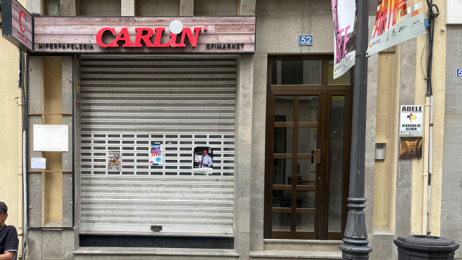 Imagen de un local cerrado en la Zona Comercial Abierta de Triana / ATLÁNTICO HOY