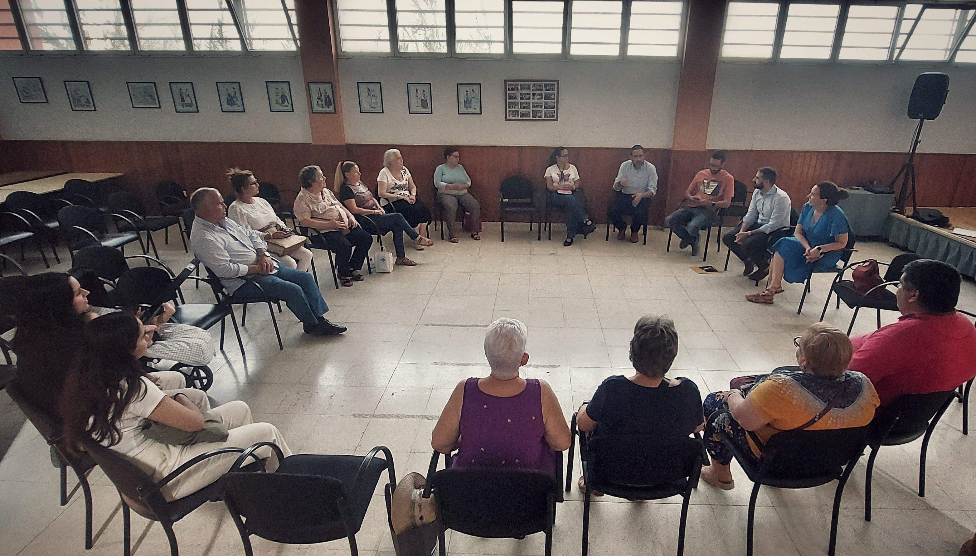 Encuentro para el proyecto de soledad en La Cuesta, La Laguna./
