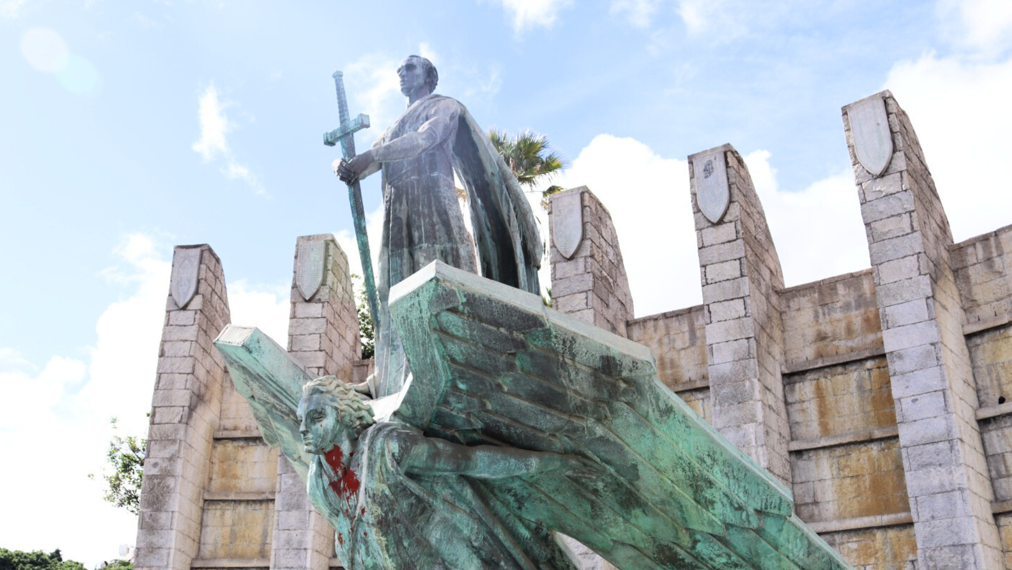 Monumento dedicado a Franco en Santa Cruz de Tenerife. / ATLÁNTICO HOY