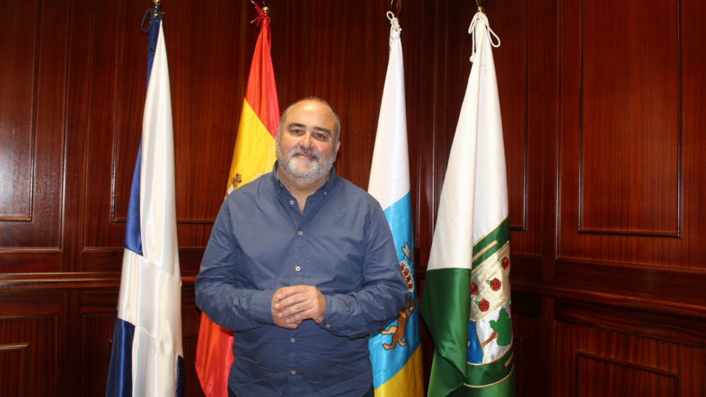 Escolástico Gil, alcalde de El Rosario./ ÁLVARO OLIVER - ATLÁNTICO HOY