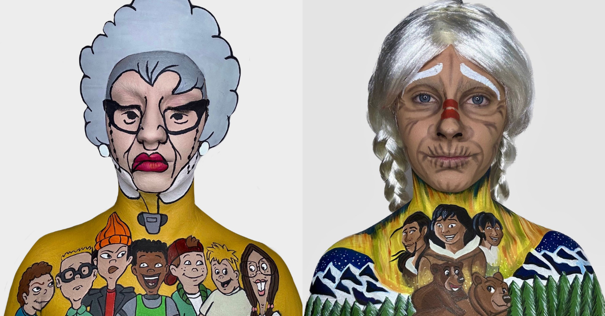 Algunos trabajos de maquillaje artístico de Paula Mateos. / CEDIDAS 