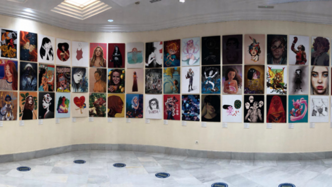 Exposición de Ilustradoras & Ilustradas / FUNDACIÓN CINE MÁS COMICS