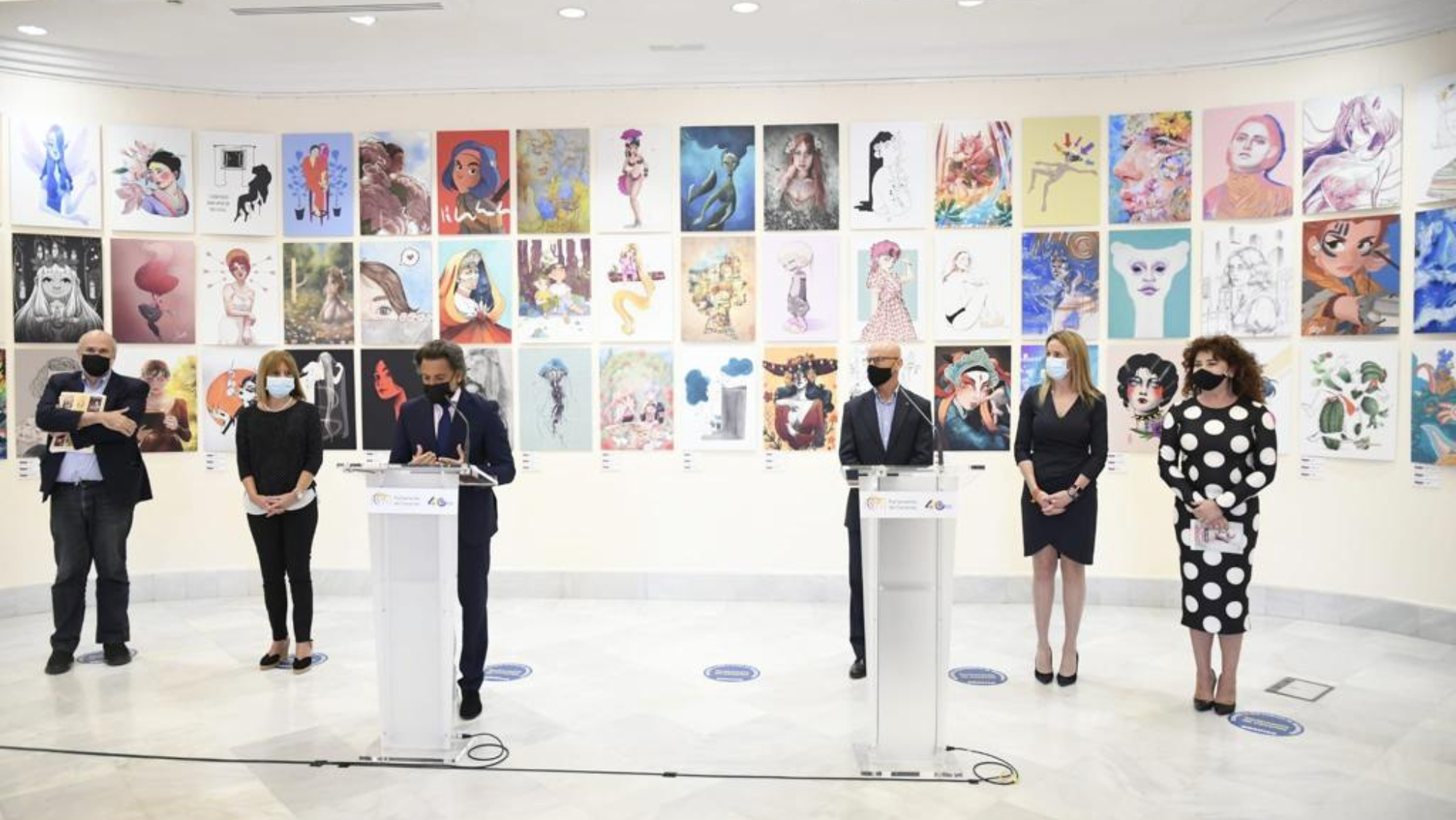 Exposición de Ilustradoras & Ilustradas  FUNDACIÓN CINE MÁS COMICS (1)