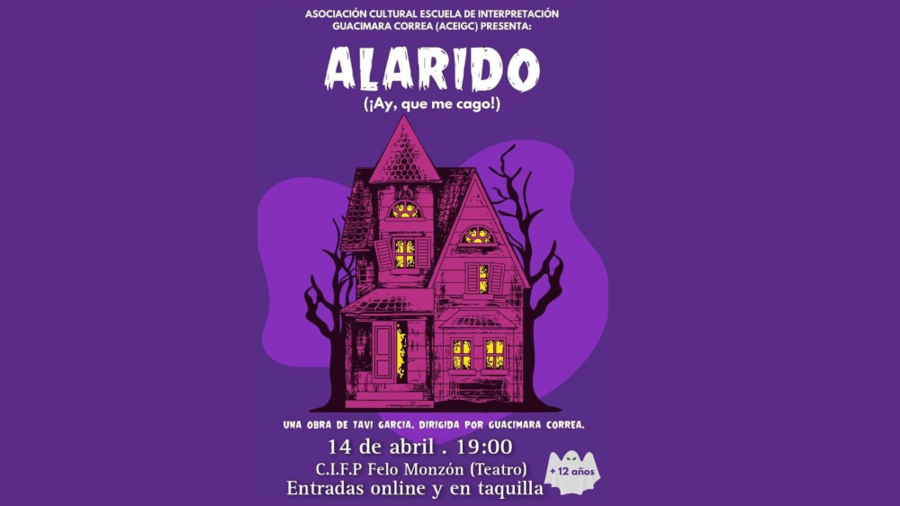 Terror y comedia en el CIFP Felo Monzón con 'Alarido (¡Ay, que me cago