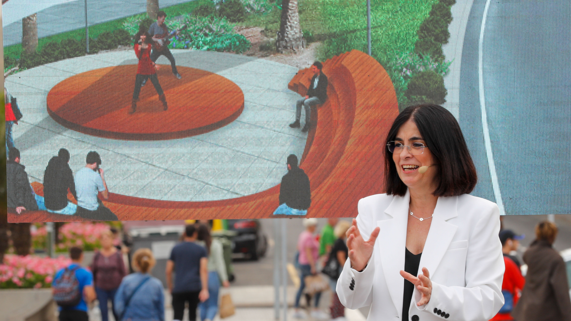 Carolina Darias durante la presentación del proyecto / EFE - ELVIRA URQUIJO