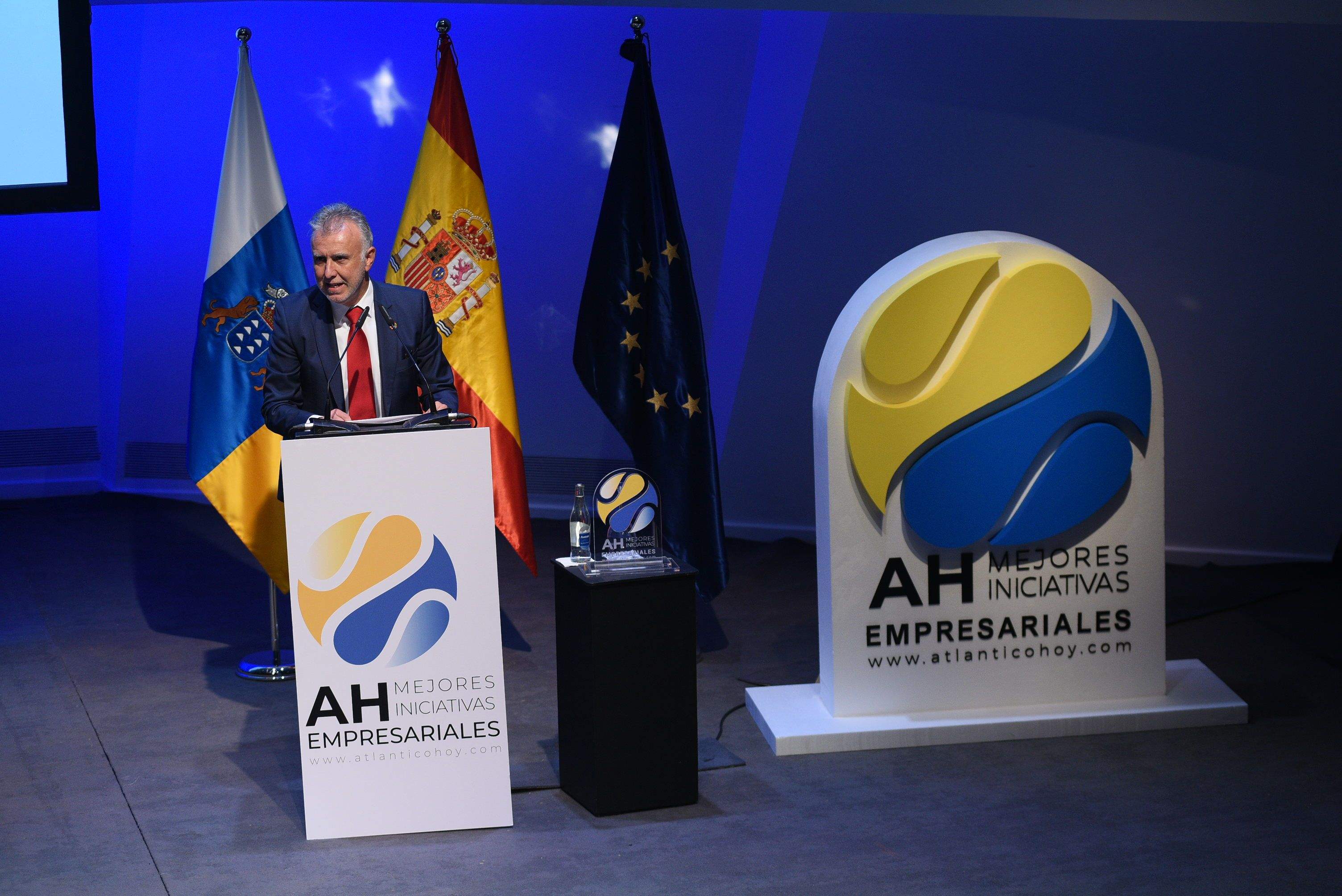 El presidente de Canarias, Ángel Víctor Torres, durante los premios Atlántico Hoy./