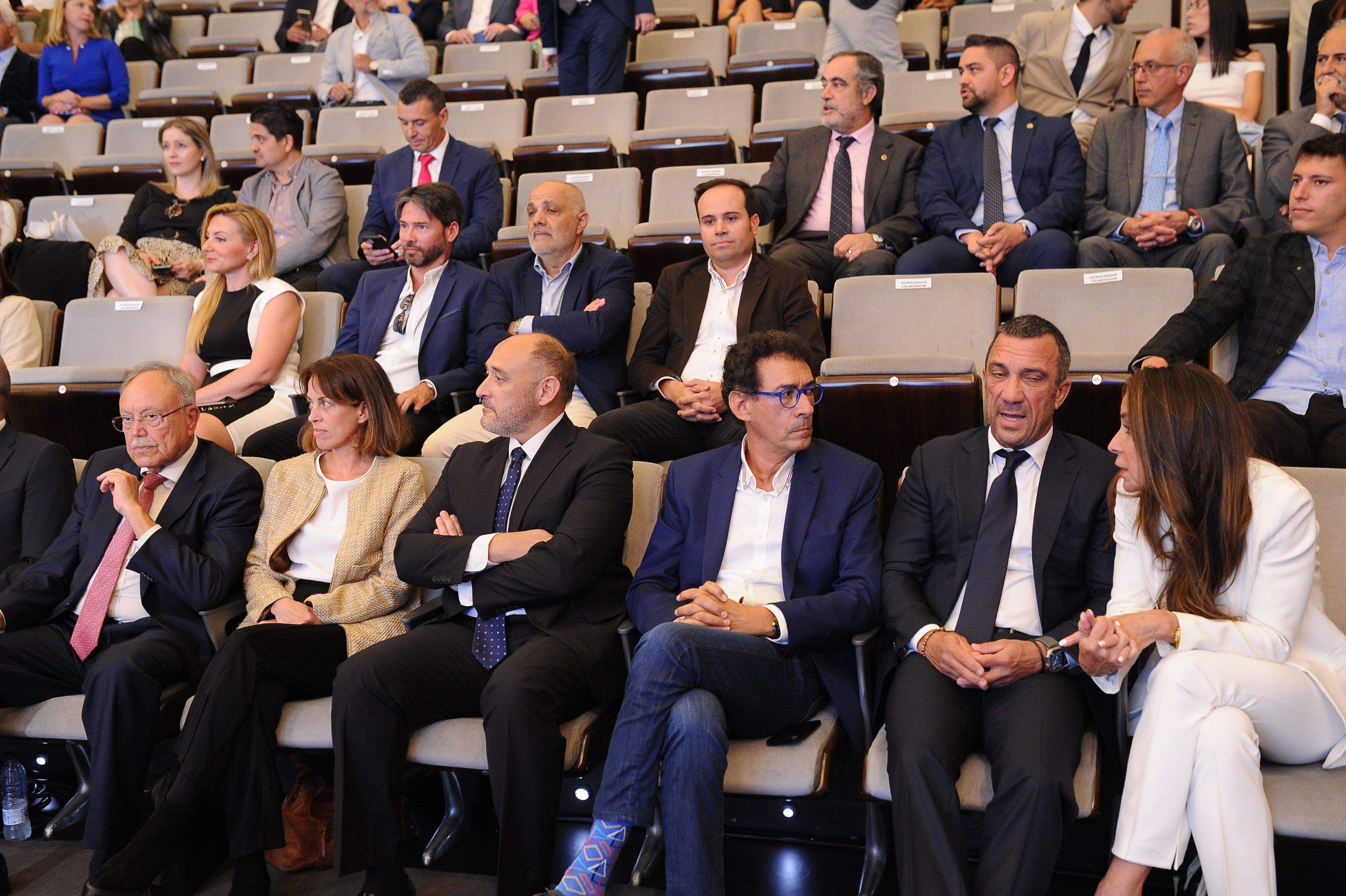 Los galardonados, antes de comenzar el evento./ 