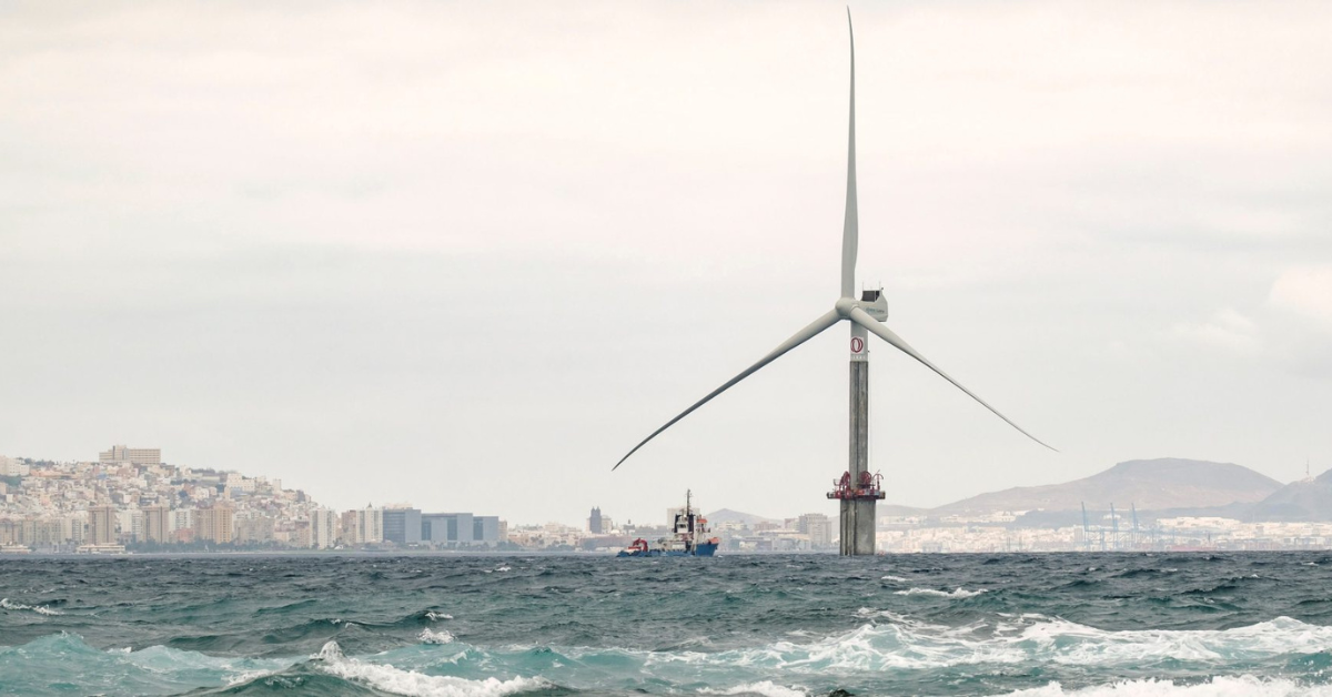 Imagen de una turbina eólico marino / EFE