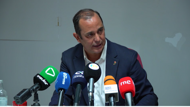 Blas Acosta durante la rueda de prensa sobre Dreamland / CEDIDA