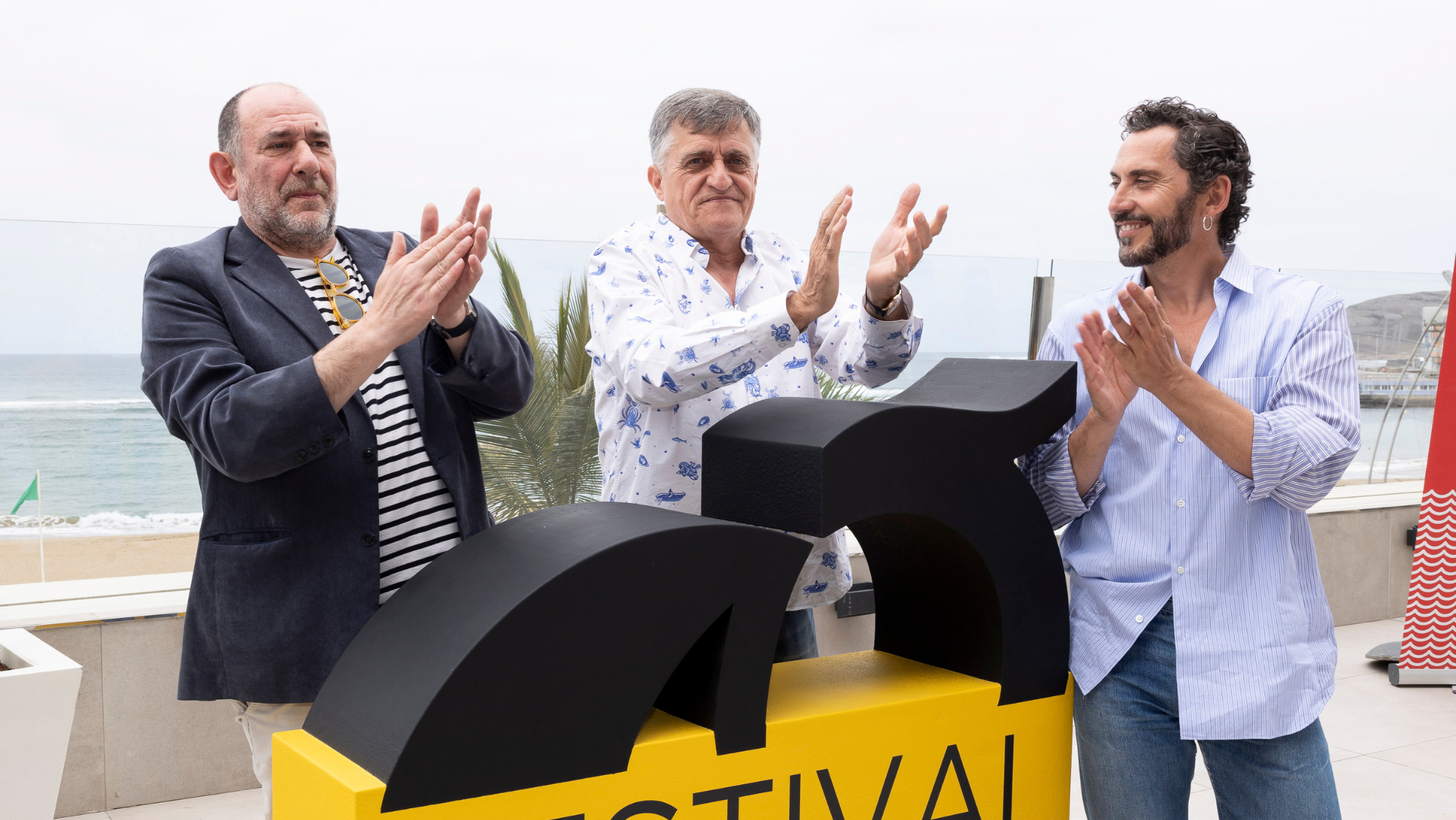 Karra Elejalde, El Gran Wyoming y Paco León en Las Palmas de Gran CanariaEFE Ángel Medina G. 