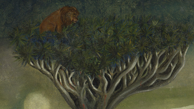 Imagen de la pintura 'El Drago de Canarias' de Oscar Domínguez. / CABILDO DE TENERIFE