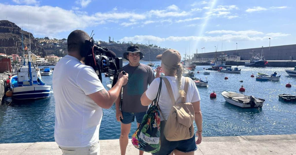 Grabación de Viajeros Cuatro en La Gomera. / CABILDO DE LA GOMERA 