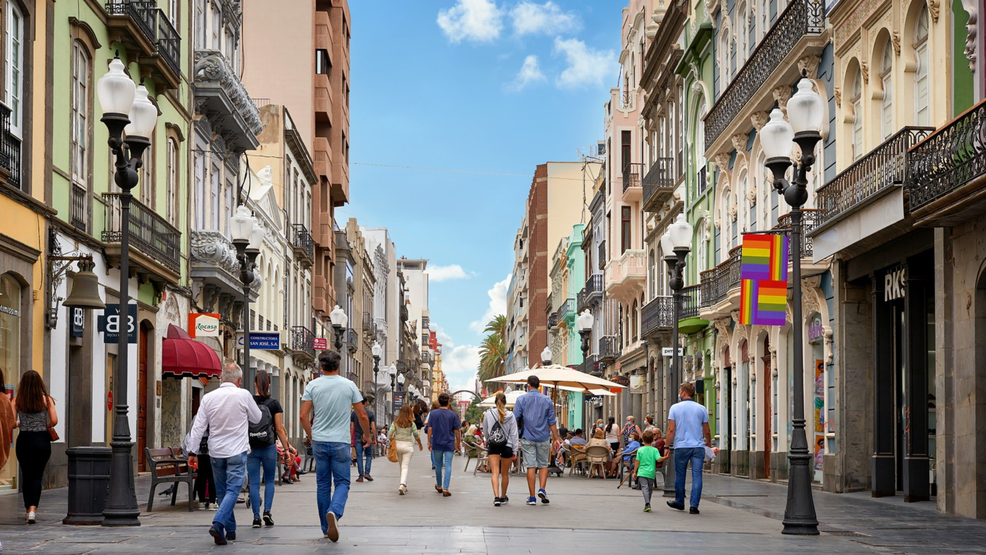 Calle Triana, en Las Palmas de Gran Canaria, que da nombre a uno de los barrios más ricos de Canarias. / GOBCAN