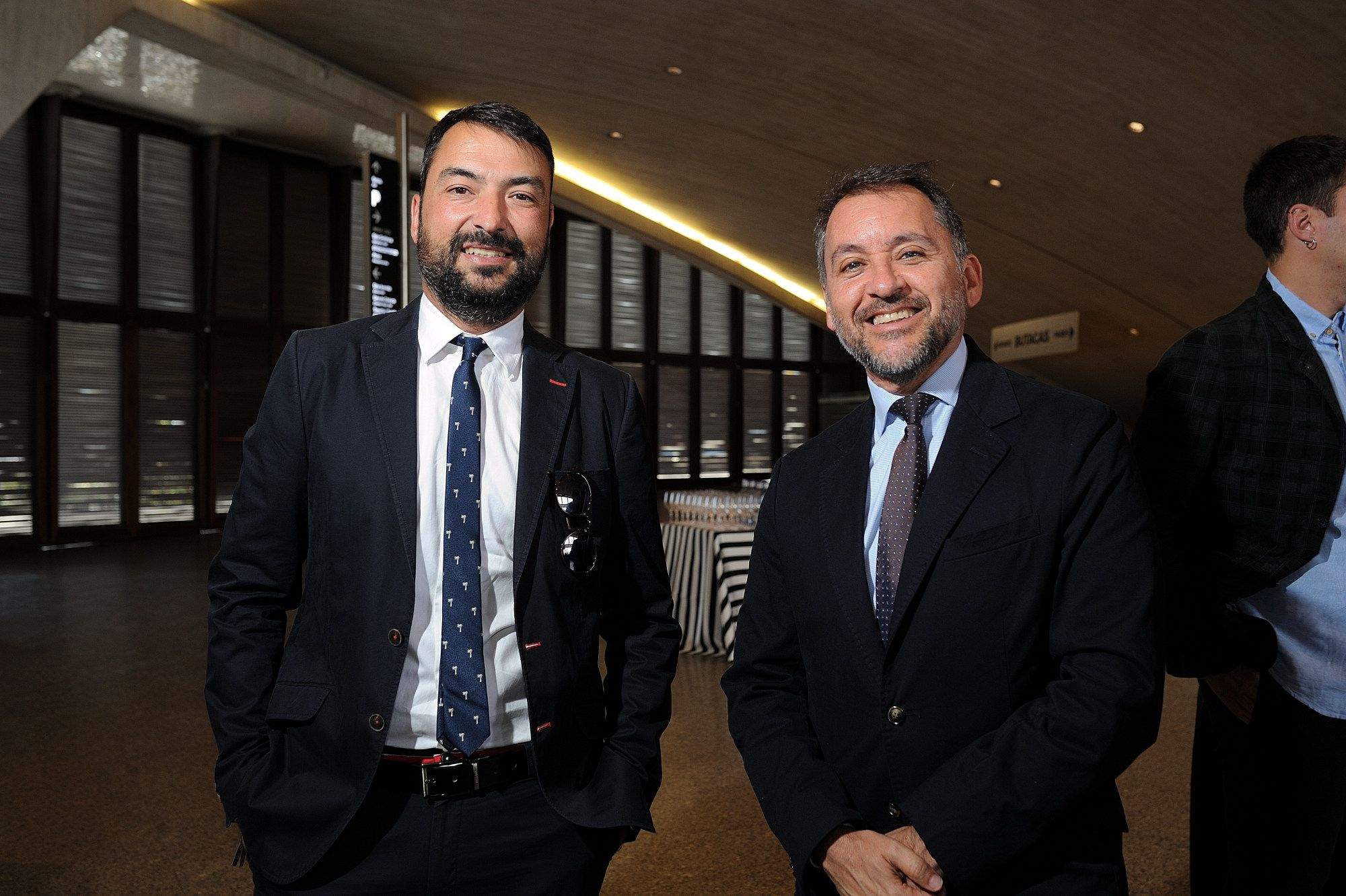 El director de Atlántico Hoy, Martín Alonso, y el alcalde de Santa Cruz de Tenerife, José Manuel Bermúdez