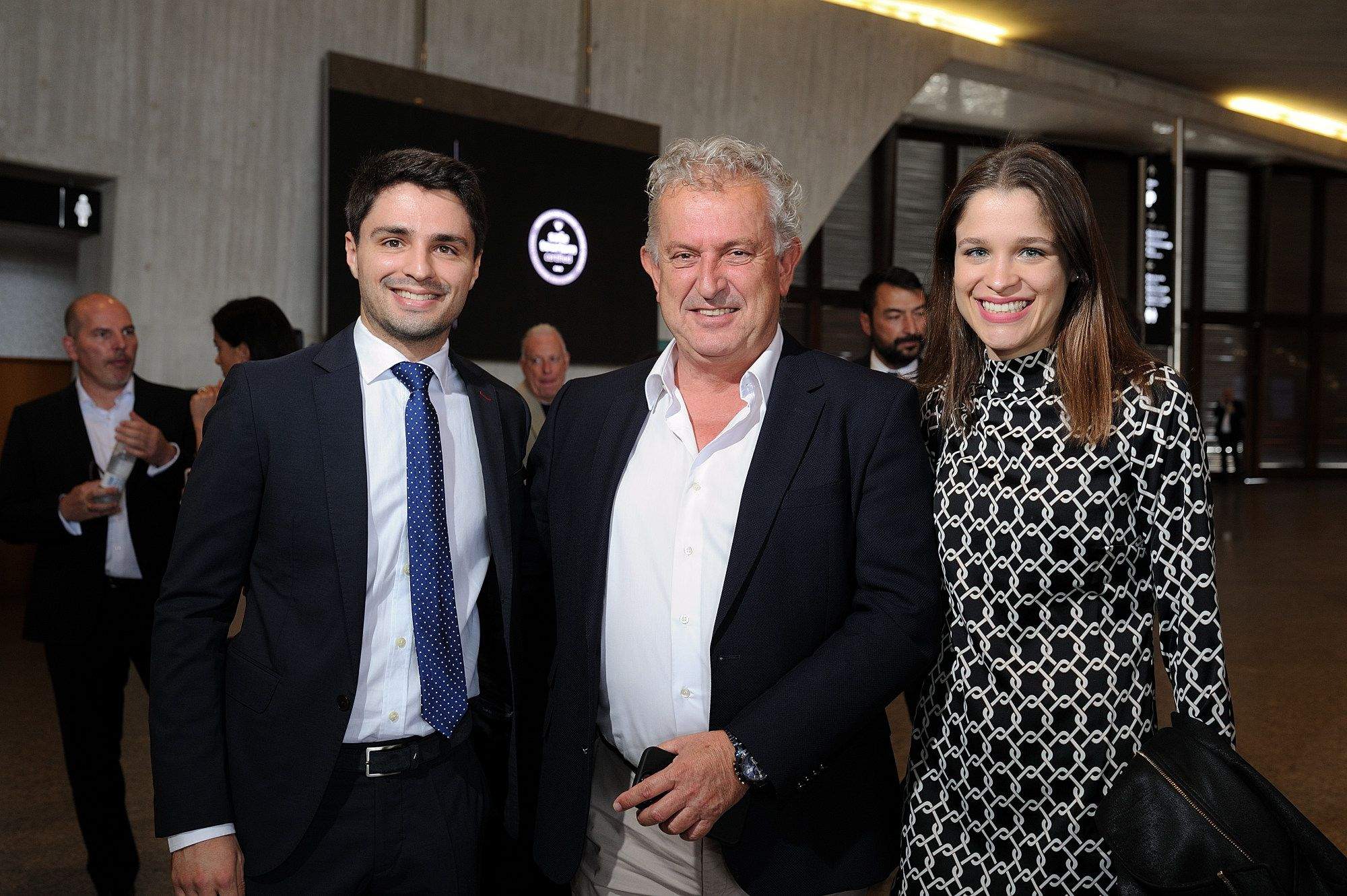 Rafael Clavijo, jefe comercial de Atlántico Hoy Tenerife, Domingo Mesa (Comesa) y Beatriz Clavijo