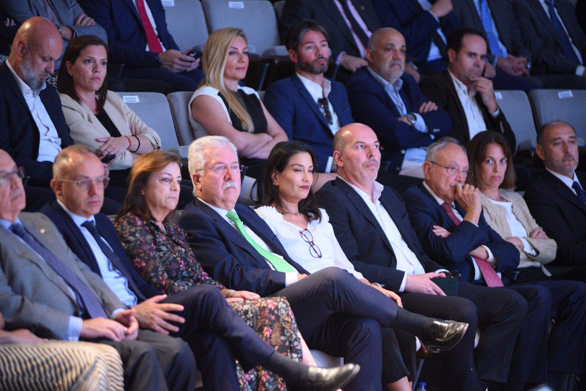 Algunos de los empresarios asistentes a los Premios Atlántico Hoy, entre los que destacan varios de los premiados: Juan Antonio López de Vergara (Mutua Tinerfeña), Juan Ramsden (Binter), Carmen Martin López (Intelequia) o Juan Barreto (Dos Santos)