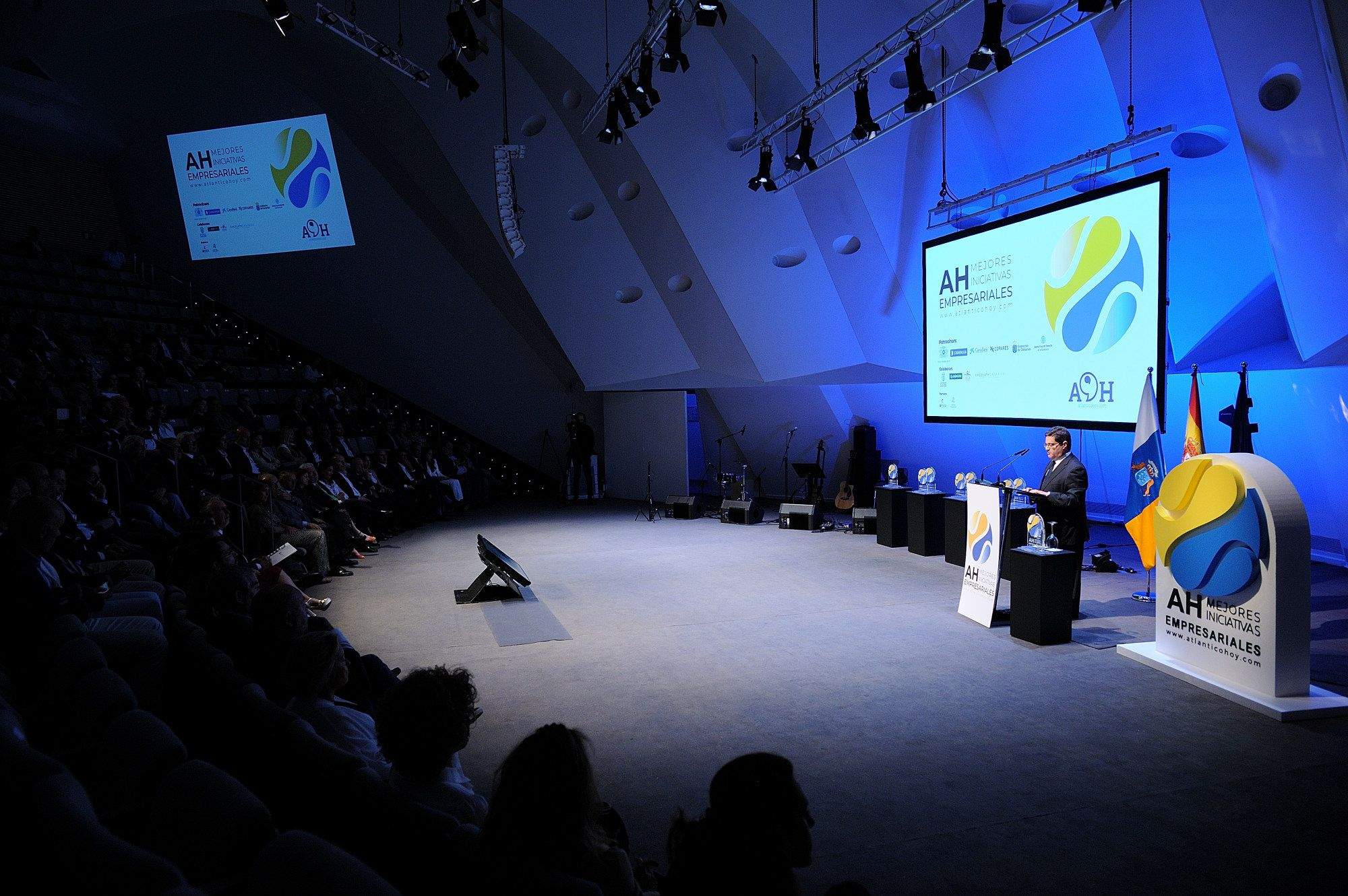 El presidente de Atlántico Hoy durante su discurso en los Premios Atlántico Hoy