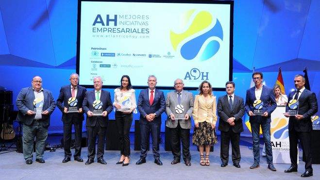 Los premiados de las Mejores Iniciativas Empresariales de Atlántico Hoy 2023./ AH - JESÚS BILBAO Los premiados de las Mejores Iniciativas Empresariales de Atlántico Hoy 2023./ AH - JESÚS BILBAO