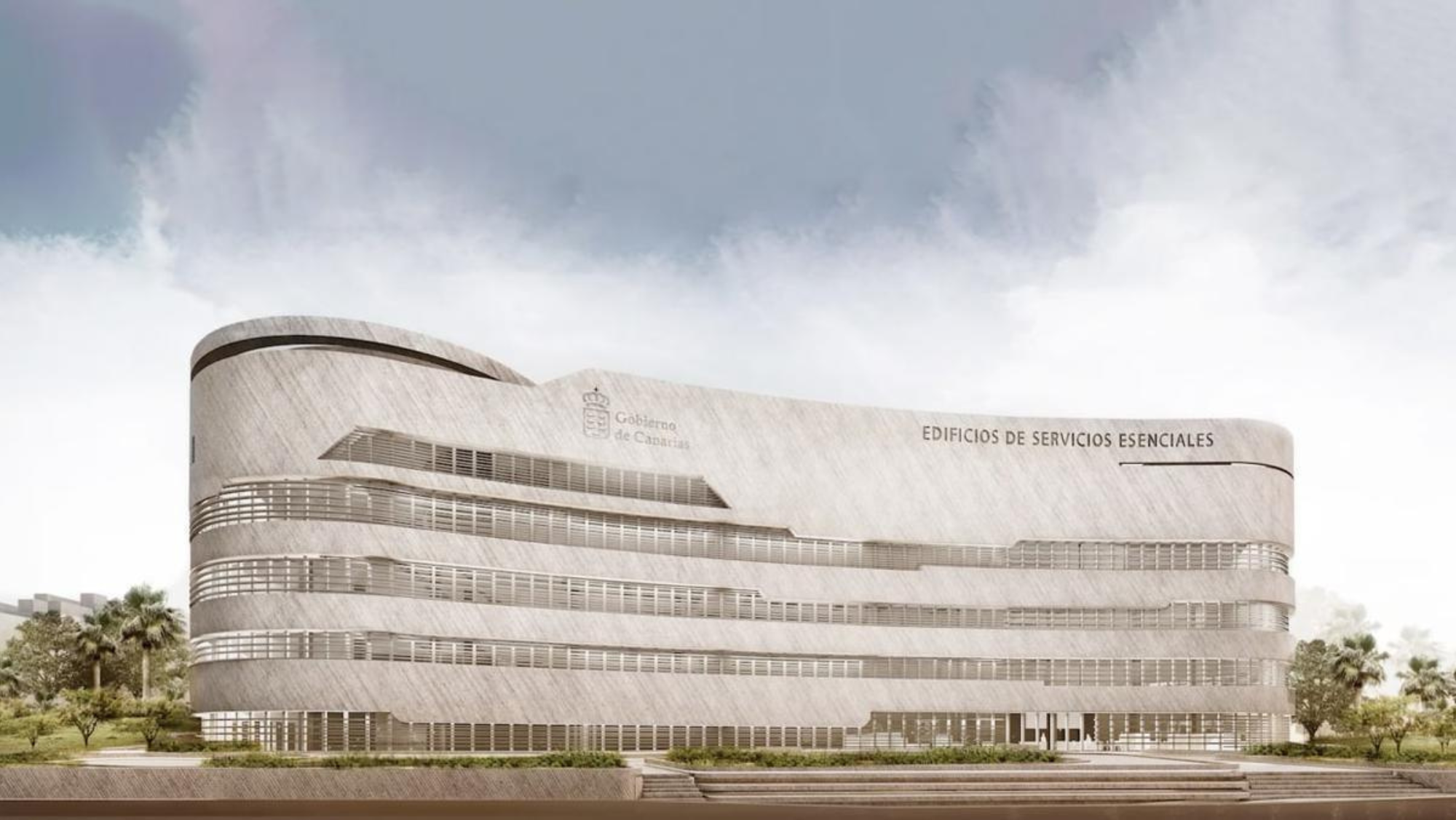 Recreación de uno de los Edificios de Servicios Esenciales en Canarias / GOBIERNO DE CANARIAS