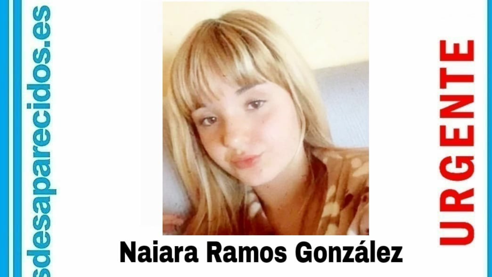 Naiara Ramos González, desaparecida el 14 de abril en Los Campitos (Santa Cruz de Tenerife)./ ASOCIACIÓN SOS DESAPARECIDOS