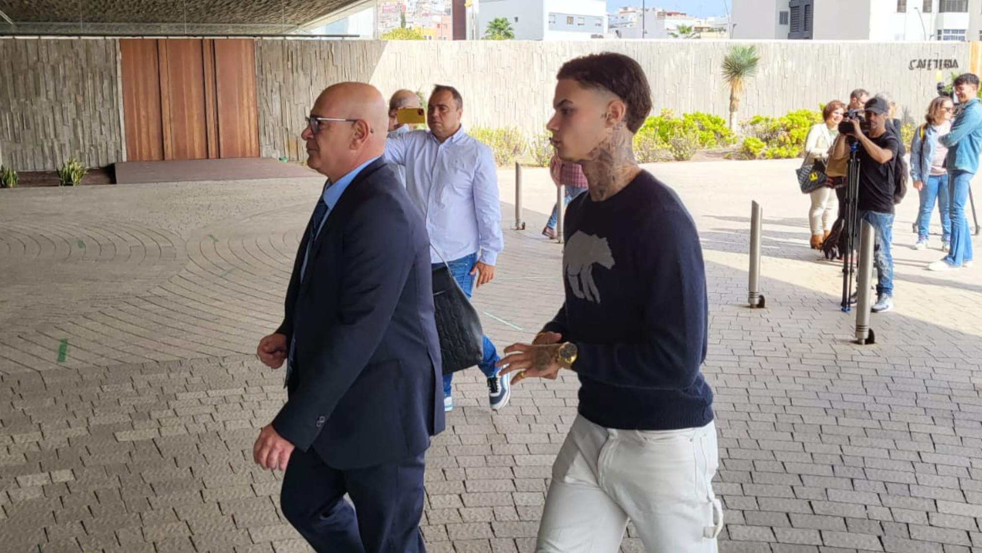 Joel Domínguez, en una imagen de archivo, entrando en los Juzgados. / ATLÁNTICO HOY