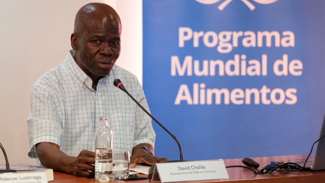 El representante del Programa Mundial de Alimentos en Canarias, David Chalila / EFE - ÁNGEL MEDINA G.