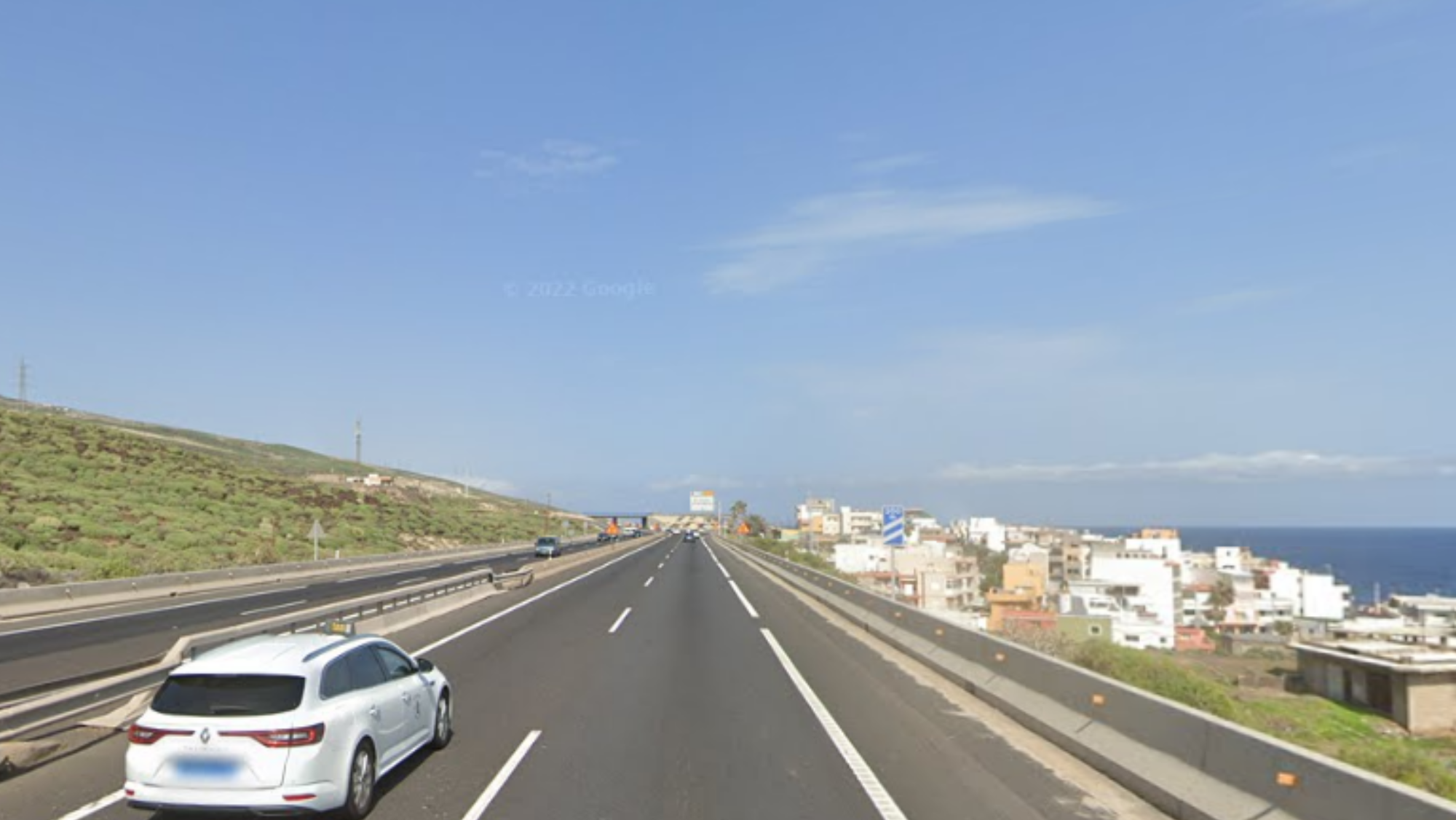 Imagen de la TF-1 a la altura de Fasnia. / Google 