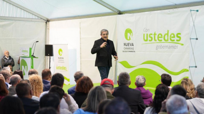 Román Rodríguez, presidente de Nueva Canarias y candidato a la presidencia regional./ NUEVA CANARIAS
