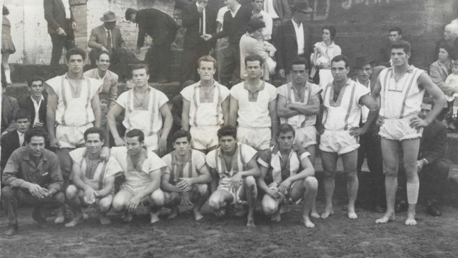 Club de lucha canaria Guanche, equipo de referencia en el norte de Tenerife que, posteriormente, se unió al club Tijarafe para aprovechar subvenciones municipales. / CEDIDA