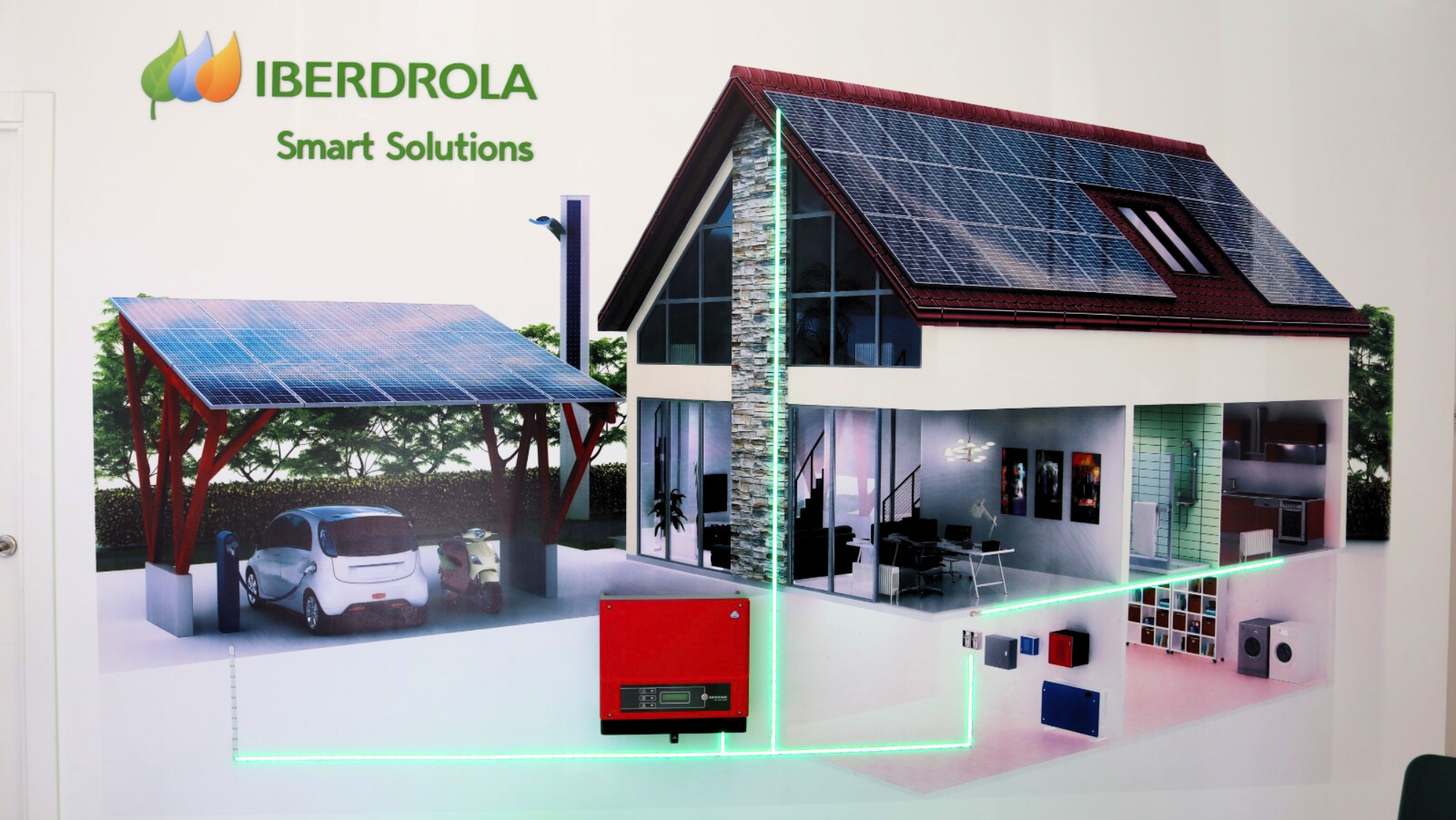 Pared de la tienda de Iberdrola en Santa Cruz de Tenerife. / ATLÁNTICO HOY 