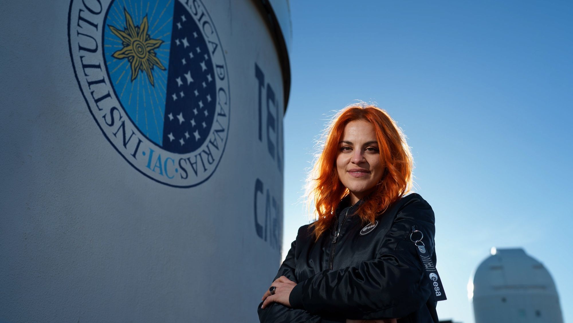 La candidata española a astronauta, Sara García, en el Observatorio del Teide del IAC / EFE / RAMÓN DE LA ROCHA