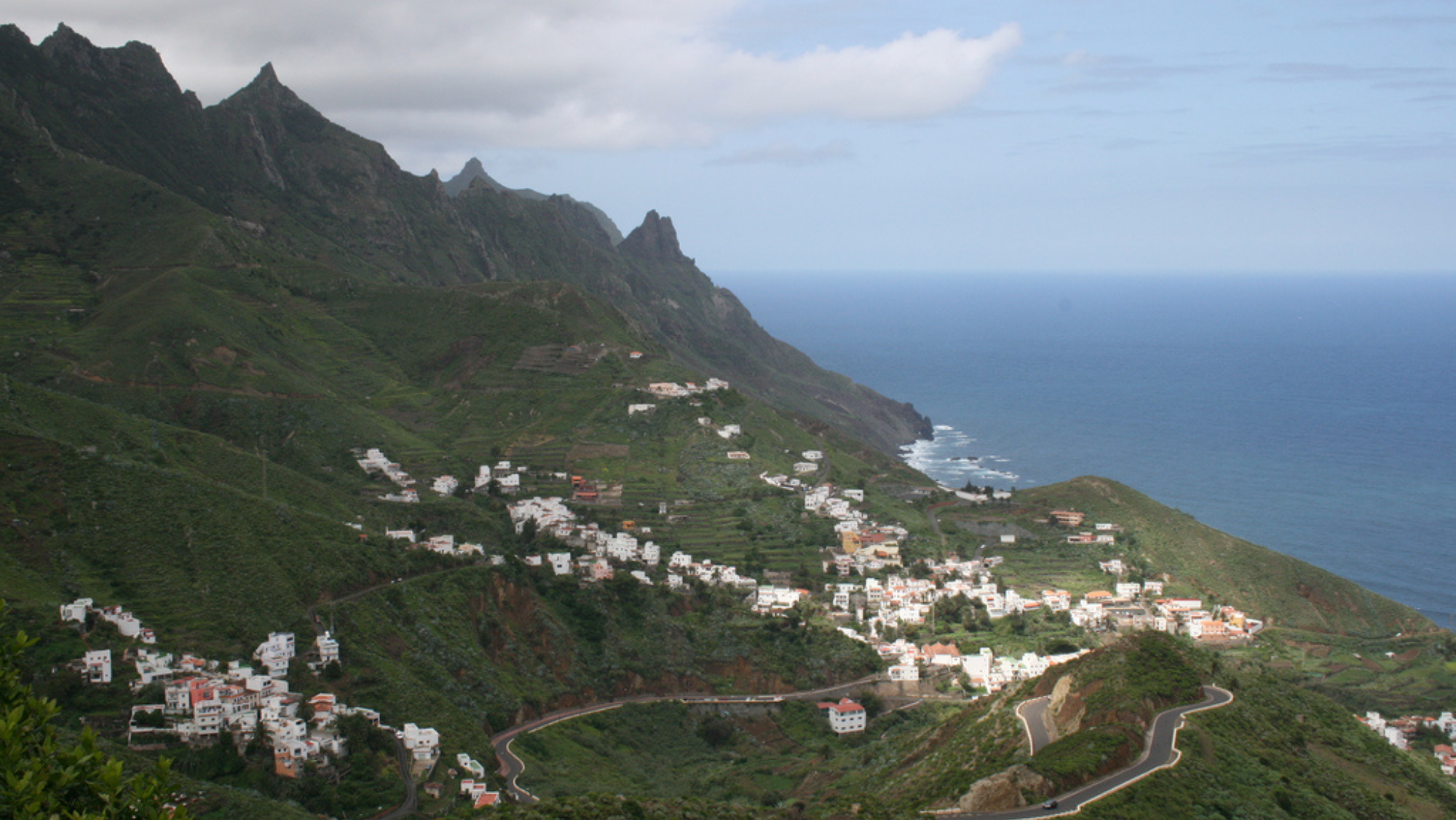 Vista aérea de Taganana./ WIKIPEDIA