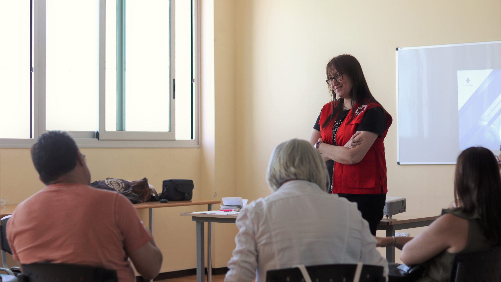 Sesión grupal del servicio de apoyo psicosocial de La Cuesta./ CEDIDA