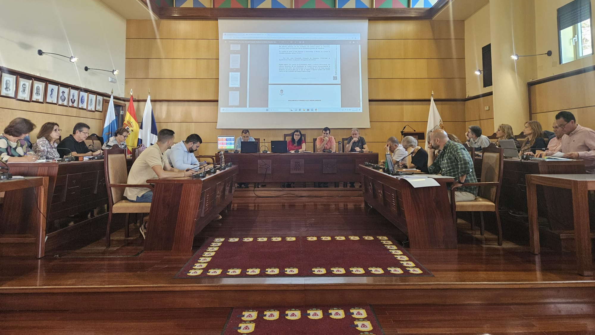 Pleno del Ayuntamiento de Candelaria./ CEDIDA