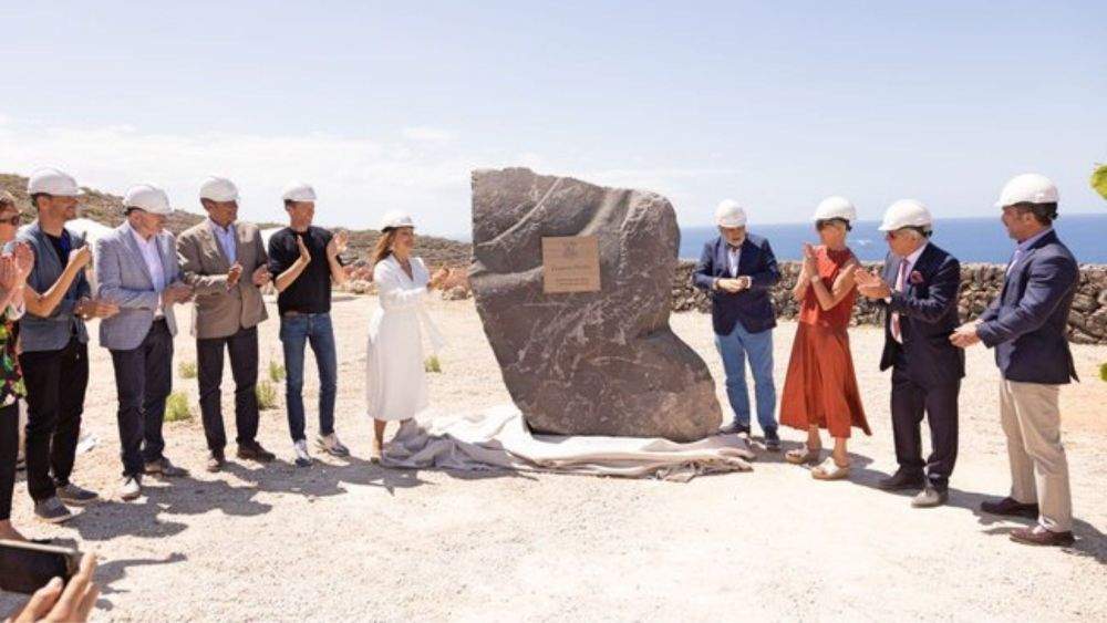 Escena simbólica de la primera piedra de Cuna del Alma el 5 de mayo de 2022 / ARCHIVO
