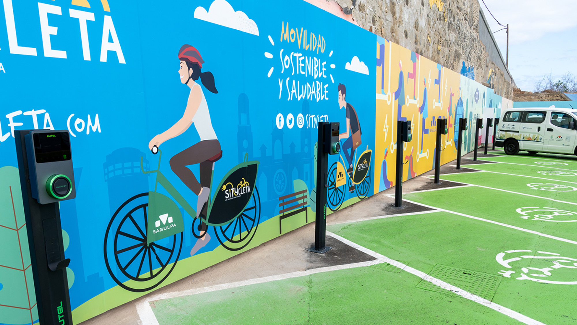 Nuevos puntos de recarga eléctrica en El Rincón / AYUNTAMIENTO DE LAS PALMAS DE GRAN CANARIA