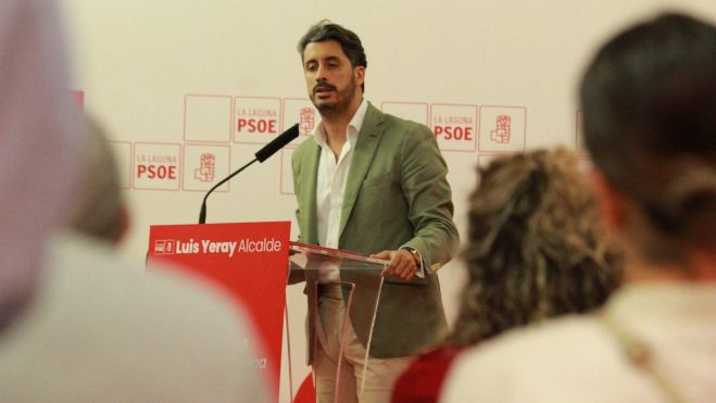 Luis Yeray Gutiérrez durante la presentación / ÁLVARO OLIVER (AH)