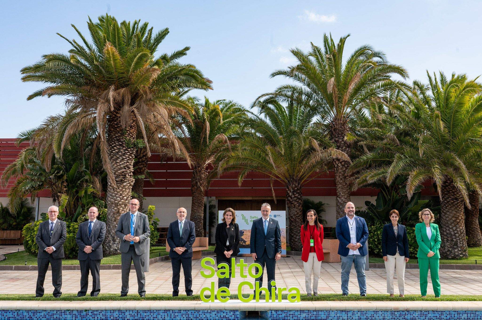 Inauguración de las obras de Salto de Chira, en Gran Canaria. / CABILDO DE GRAN CANARIA