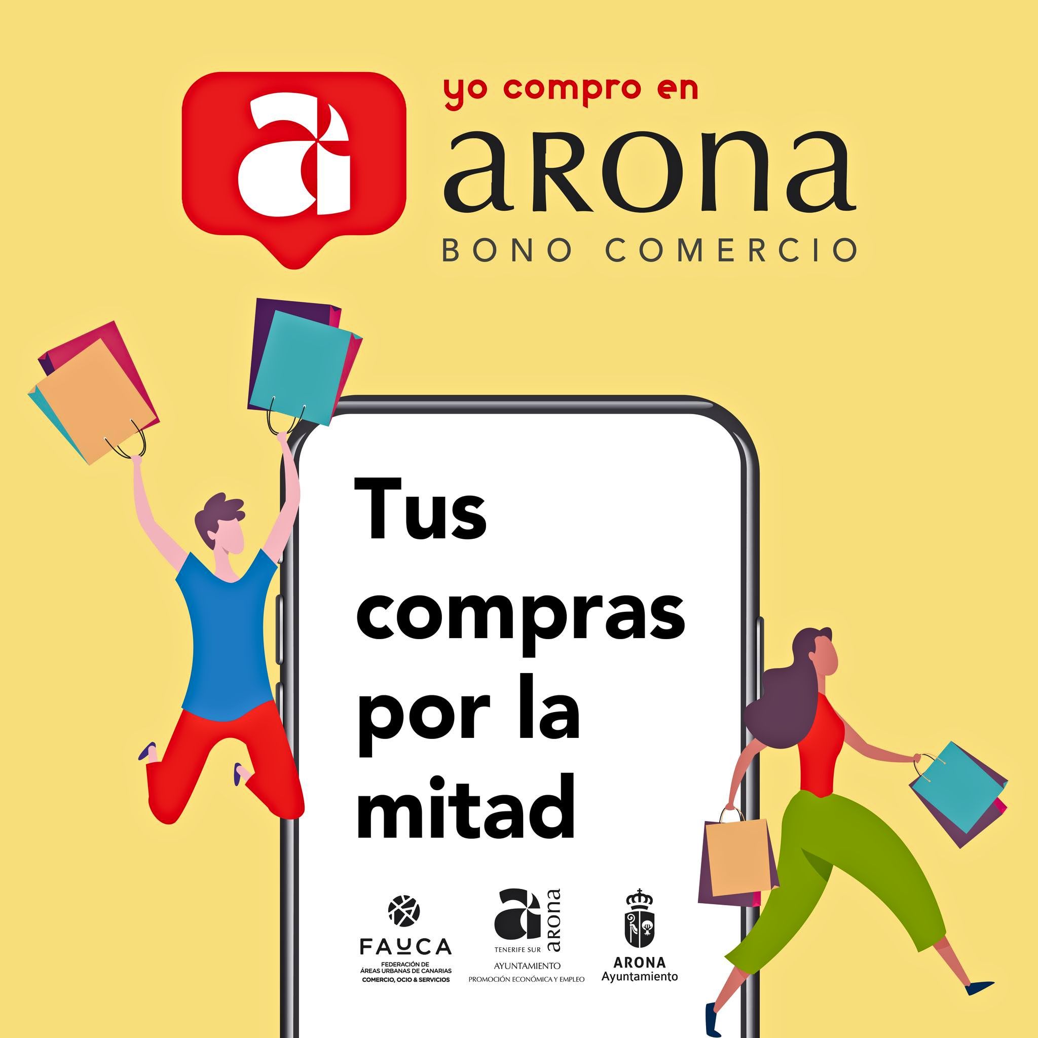 Bonos comercio en Arona./ CEDIDA