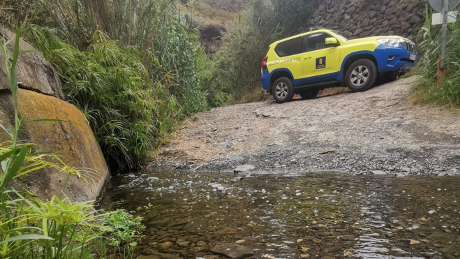 Imagen del barranco de Azuaje afectado por el vertido / CEDIDA